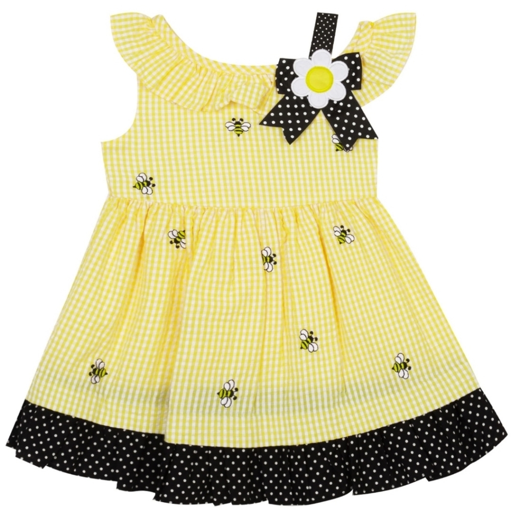 Bumble Bee Seersucker Dress